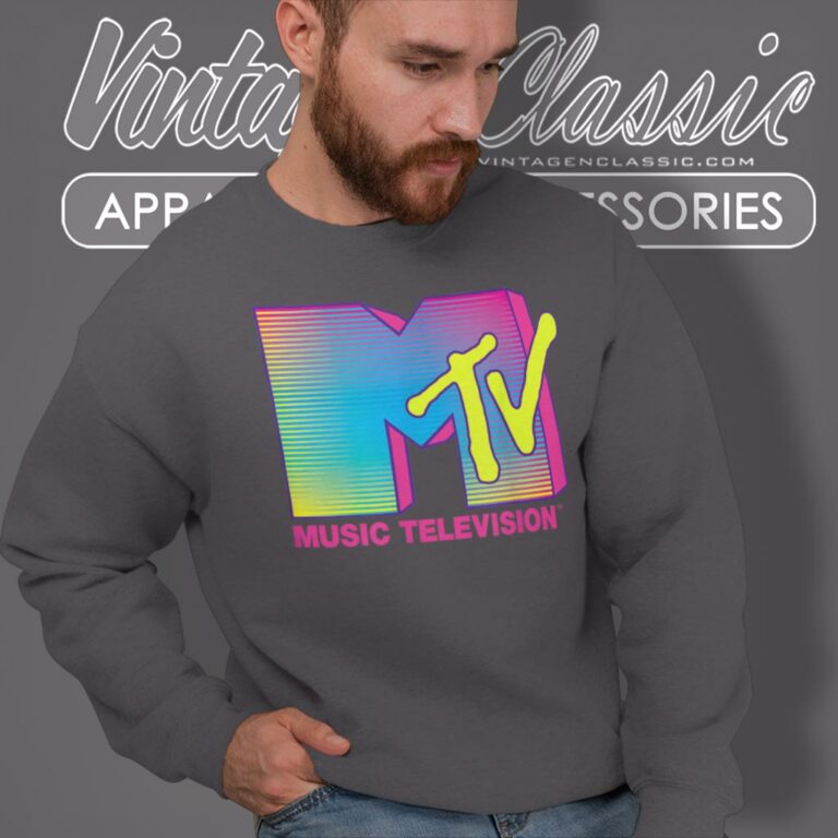 Mtv Fluorescent Colors Sweatshirt Mtv Fluorescent Colors Sweatshirt