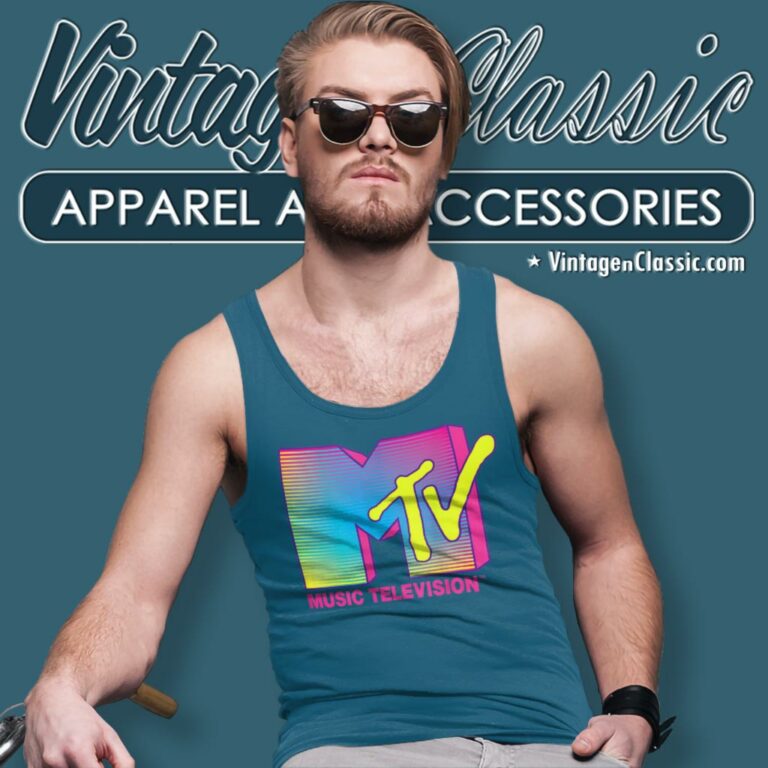 Mtv Fluorescent Colors Tank Top Racerback Mtv Fluorescent Colors Tank Top Racerback