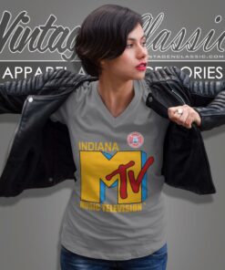 Mtv Indiana Music Television V Neck TShirt