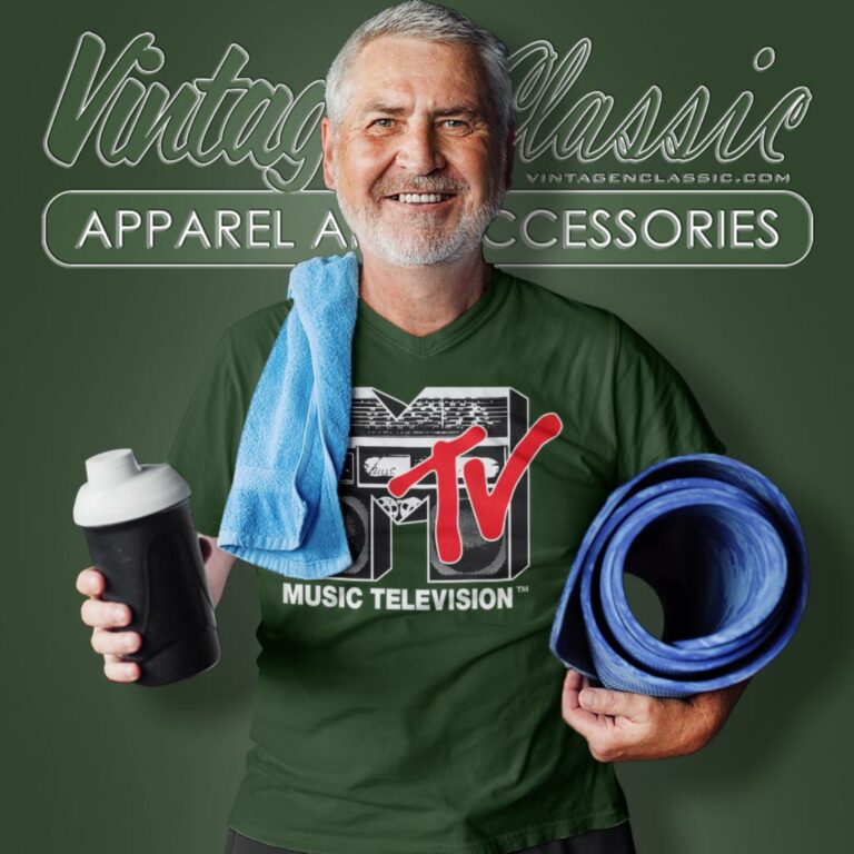 Mtv Logo Red Boombox V Neck TShirt Mtv Logo Red Boombox V Neck TShirt