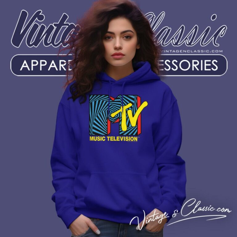 Mtv Logo Spiral Hoodie Mtv Logo Spiral Hoodie