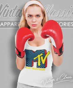 Mtv Logo Spiral Tank Top Racerback