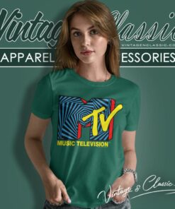 Mtv Logo Spiral Women T Shirt
