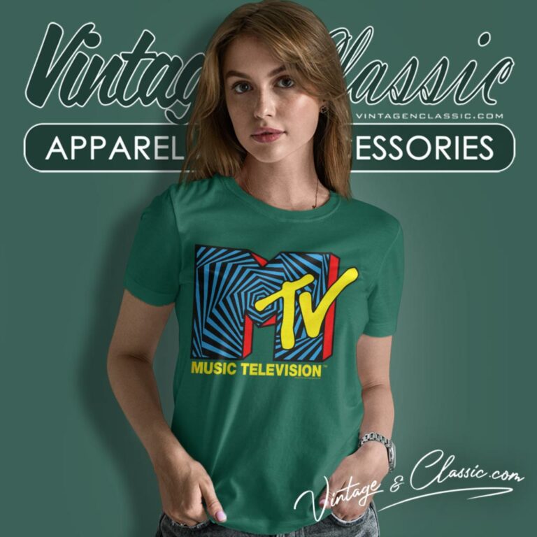Mtv Logo Spiral Women T Shirt Mtv Logo Spiral Women T Shirt