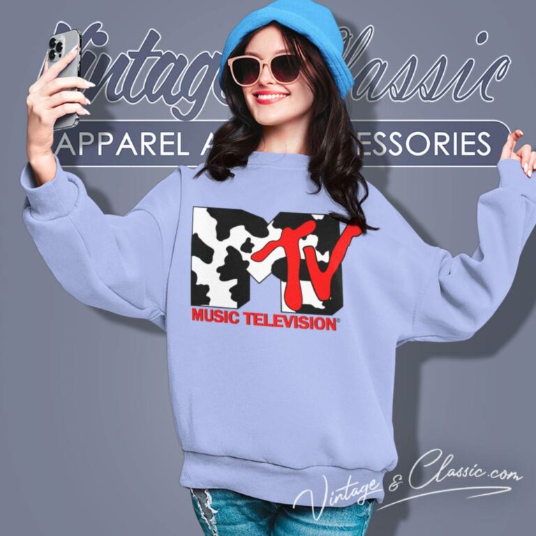 Mtv Music Television Cow Logo Sweatshirt Mtv Music Television Cow Logo Sweatshirt