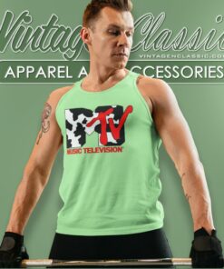 Mtv Music Television Cow Logo Tank Top Racerback