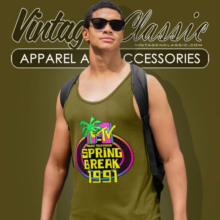 Mtv Spring Break 1991 Tank Top Racerback Mtv Spring Break 1991 Tank Top Racerback
