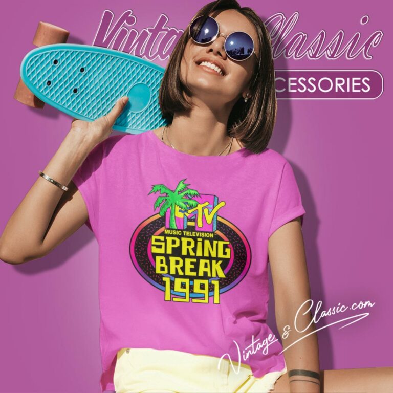 Mtv Spring Break 1991 Women T Shirt Mtv Spring Break 1991 Women T Shirt