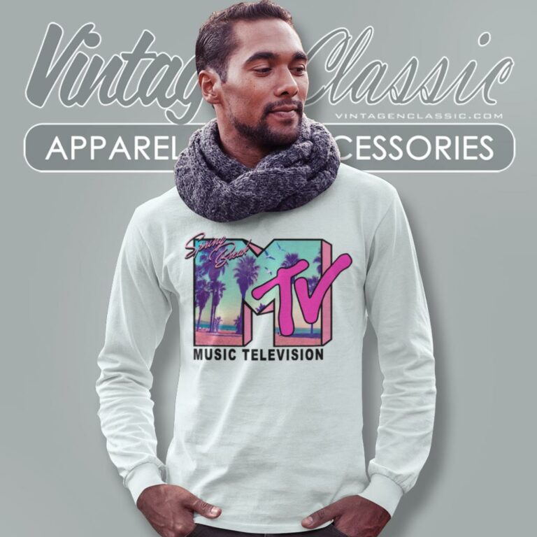 Mtv Spring Break Beach Long Sleeve Tee Mtv Spring Break Beach Long Sleeve Tee