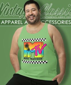 Mtv Sunset Logo Tank Top Racerback