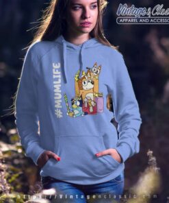 Mum Life Bluey And Bingo Gift For Mom Hoodie