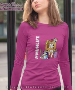Mum Life Bluey And Bingo Gift For Mom Long Sleeve Tee