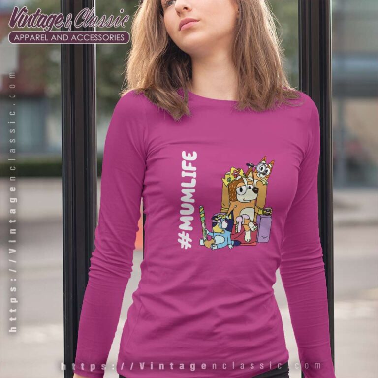 Mum Life Bluey And Bingo Gift For Mom Long Sleeve Tee Mum Life Bluey And Bingo Gift For Mom Long Sleeve Tee
