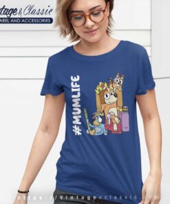 Mum Life Bluey And Bingo Gift For Mom T Shirt