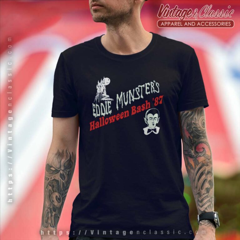 Eddie Munster Halloween Bash 1987 T Shirt Eddie Munster Halloween Bash 1987 T Shirt