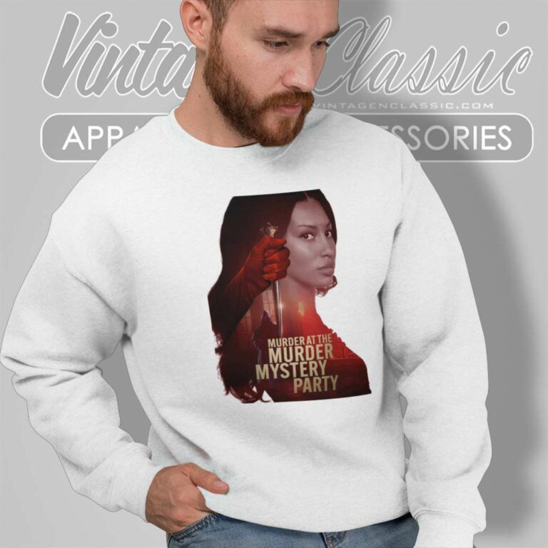 Murder At The Murder Mystery Party Tank Top Racerback Murder At The Murder Mystery Party Tank Top Racerback