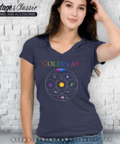 Music Of The Spheres Tour 2023 Shirt Coldplay World Tour V Neck TShirt