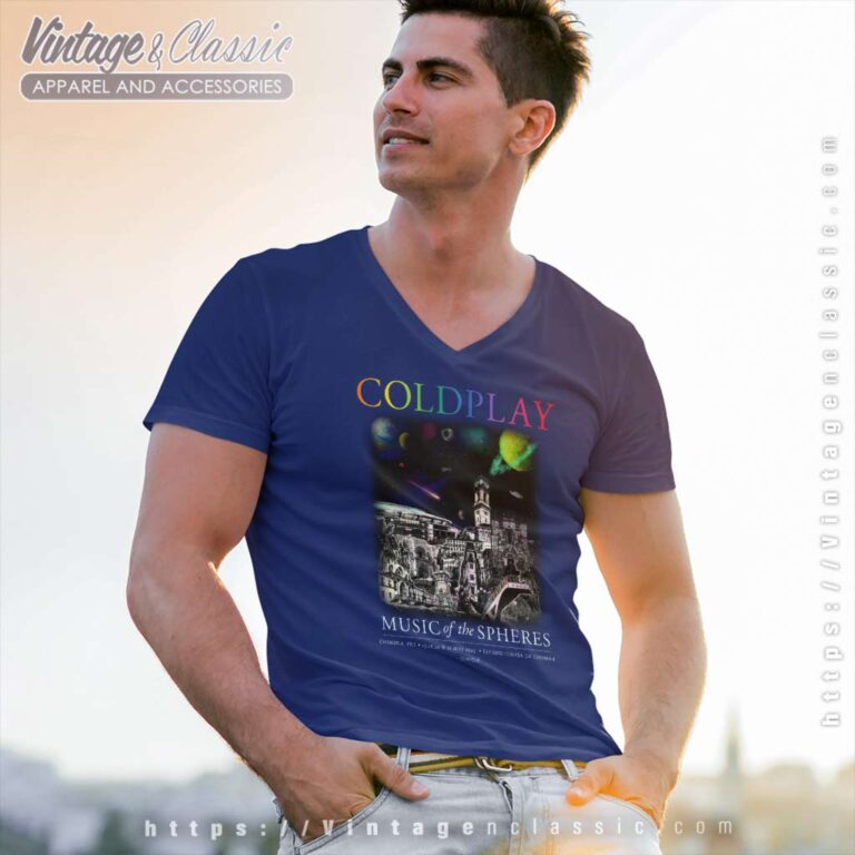 Music Of The Spheres Tour Coimbra May 17 2023 V Neck TShirt Music Of The Spheres Tour Coimbra May 17 2023 V Neck TShirt