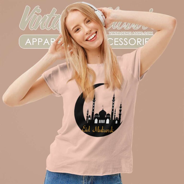 Muslim Celebrates Eid Mubarak Women TShirt Muslim Celebrates Eid Mubarak Women TShirt