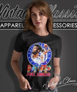 Mvp Joel Embiid Philadelphia 76ers Signature Women T Shirt