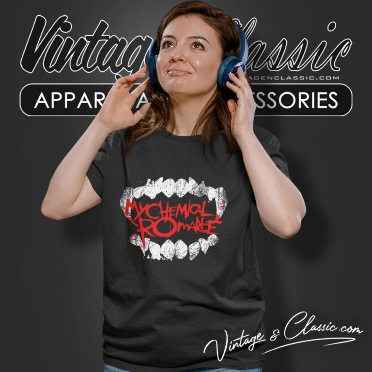 My Chemical Romance Fangs Women T Shirt My Chemical Romance Fangs Women T Shirt