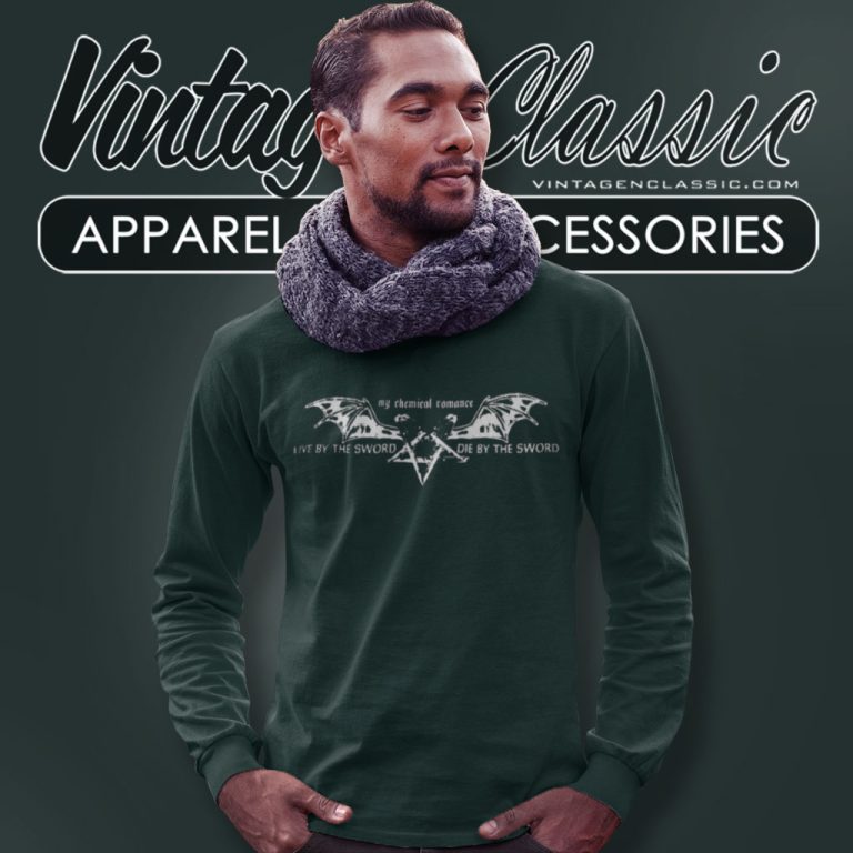 My Chemical Romance Pentagram Wings Long Sleeve Tee My Chemical Romance Pentagram Wings Long Sleeve Tee