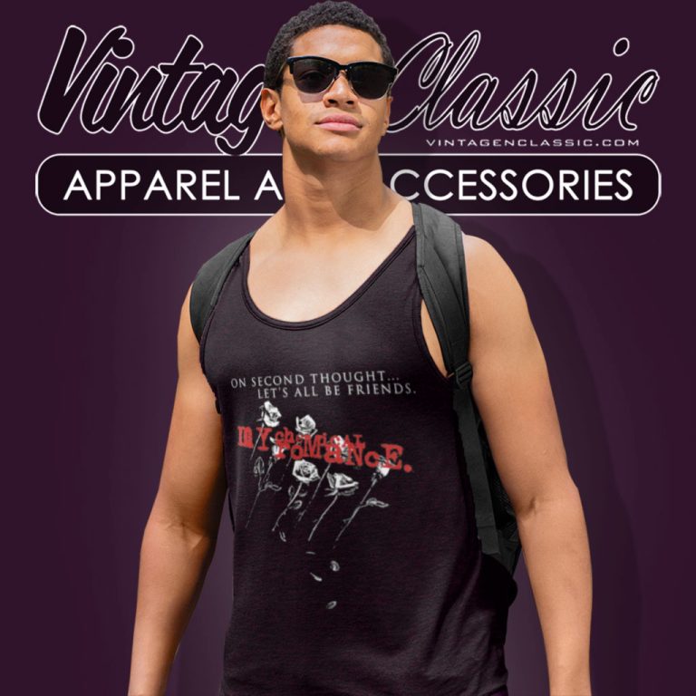 My Chemical Romance Shirt Let All Be Friends Tank Top Racerback My Chemical Romance Shirt Let All Be Friends Tank Top Racerback