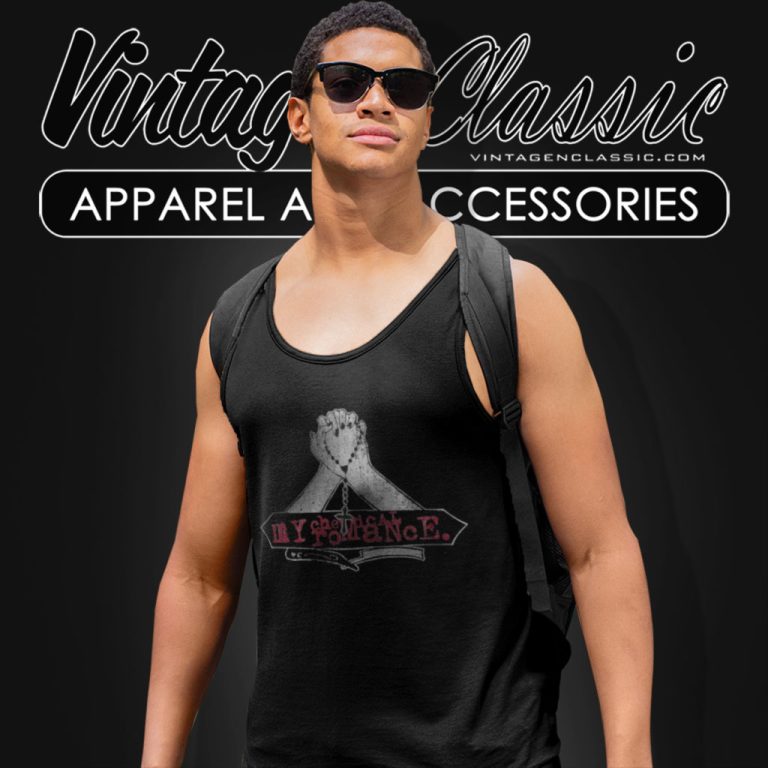 My Chemical Romance Shirt Praying Hands Distressed Tank Top Racerback My Chemical Romance Shirt Praying Hands Distressed Tank Top Racerback