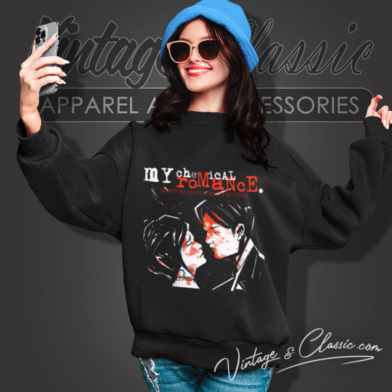 My Chemical Romance Shirt Three Cheers For Sweet Revenge Album Sweatshirt My Chemical Romance Shirt Three Cheers For Sweet Revenge Album Sweatshirt