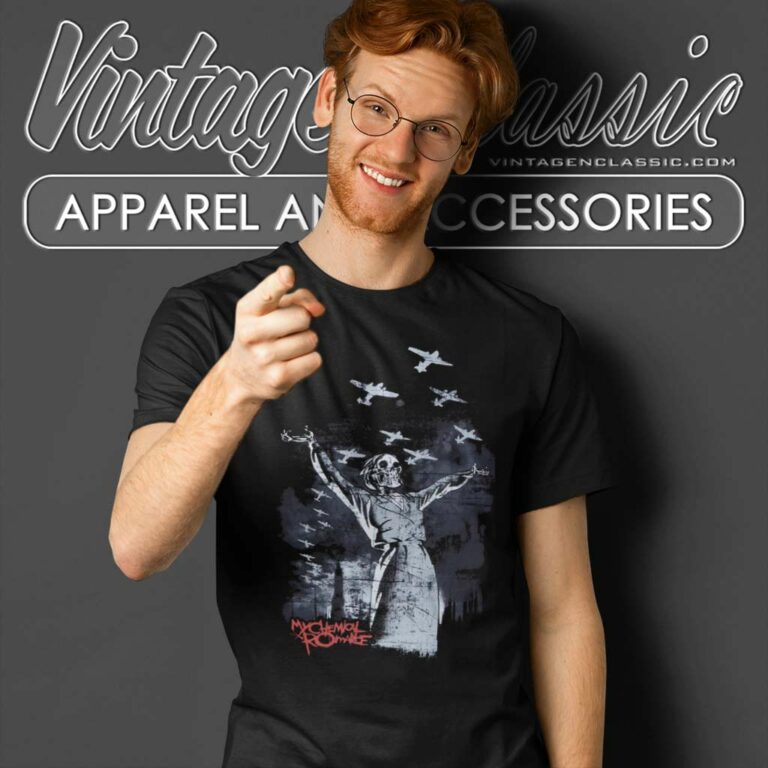 My Chemical Romance Skeleton Airplanes T Shirt My Chemical Romance Skeleton Airplanes T Shirt