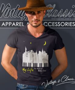 My Life Music Of Billy Joel V Neck TShirt