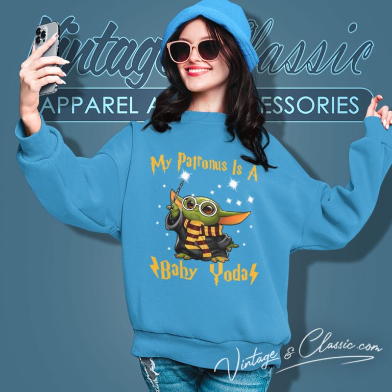 My Patronus Is A Baby Yoda Harry Potter Sweatshirt My Patronus Is A Baby Yoda Harry Potter Sweatshirt