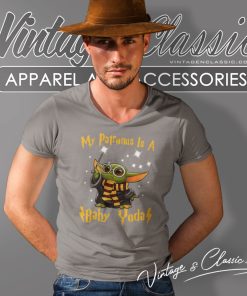 My Patronus Is A Baby Yoda Harry Potter V Neck TShirt