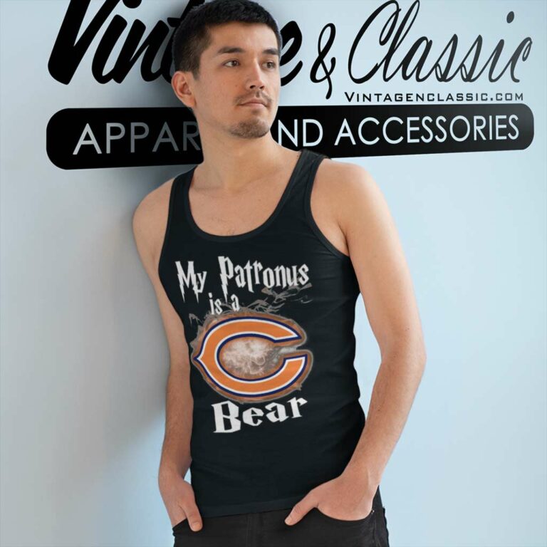 My Patronus Is A Chicago Bears Tank Top Racerback My Patronus Is A Chicago Bears Tank Top Racerback
