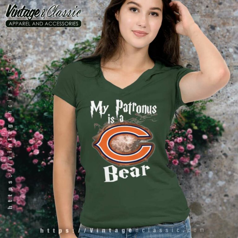My Patronus Is A Chicago Bears V Neck TShirt My Patronus Is A Chicago Bears V Neck TShirt