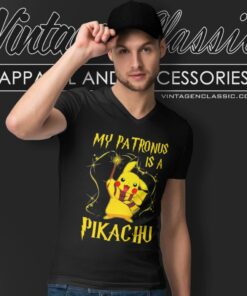 My Patronus Is A Pikachu V Neck TShirt