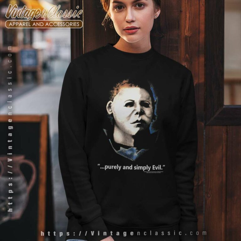 Myers Purely And Simply Evil Halloween Sweatshirt Myers Purely And Simply Evil Halloween Sweatshirt