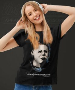 Myers Purely And Simply Evil Halloween Women TShirt