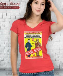 Myers Vs Myers Funny Michael Myers Halloween V Neck TShirt