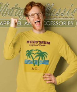 Myerss Rum Original Dark And Oj Long Sleeve Tee