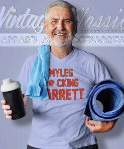 Myles Fucking Garrett Cleveland Browns V Neck TShirt