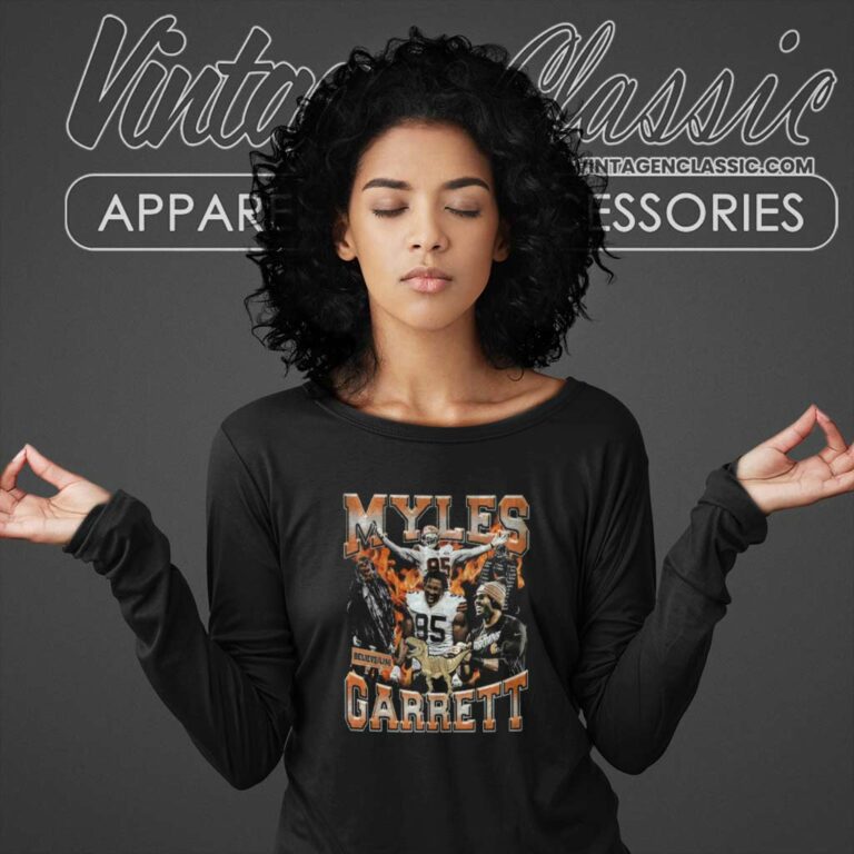 Myles Garrett Jurassic Myles Dinosaur Grim Reaper Cleveland Browns Long Sleeve Tee Myles Garrett Jurassic Myles Dinosaur Grim Reaper Cleveland Browns Long Sleeve Tee