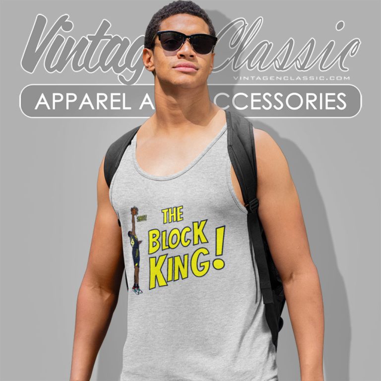 Myles Turner The Block King Tank Top Racerback Myles Turner The Block King Tank Top Racerback