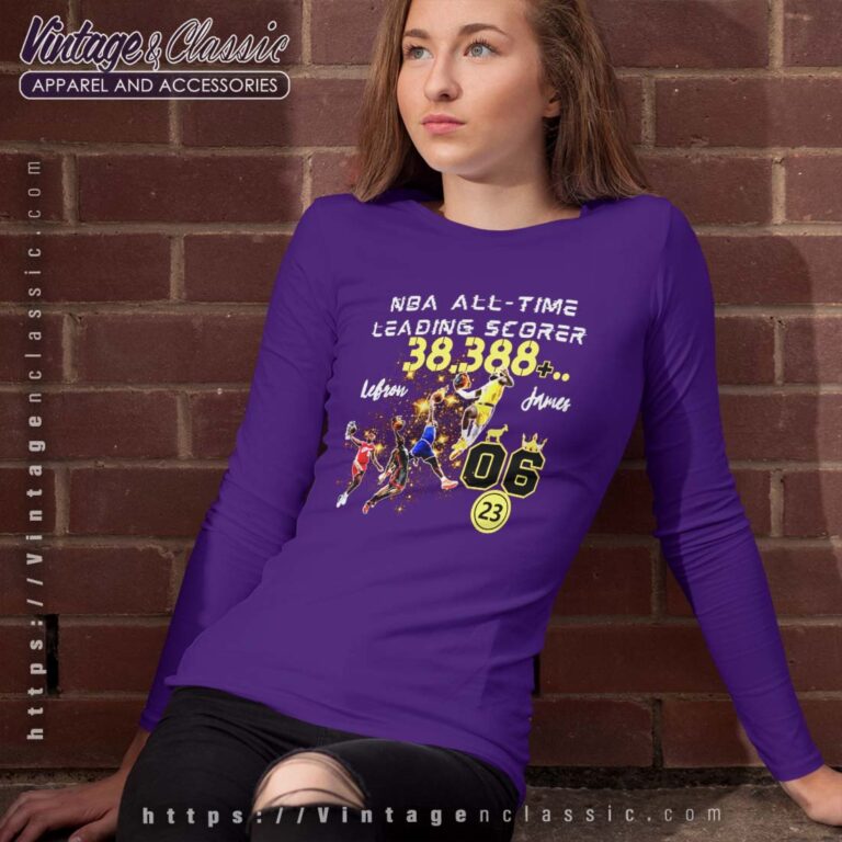 NBA All Time Leading Scorer Longsleeves King James Shirt NBA All Time Leading Scorer Longsleeves King James Shirt