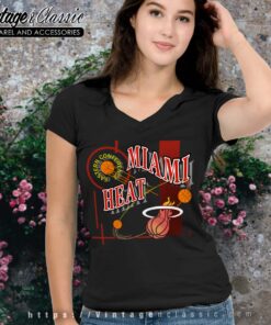 NBA Miami Heat Cheerful Mickey Disney V Neck