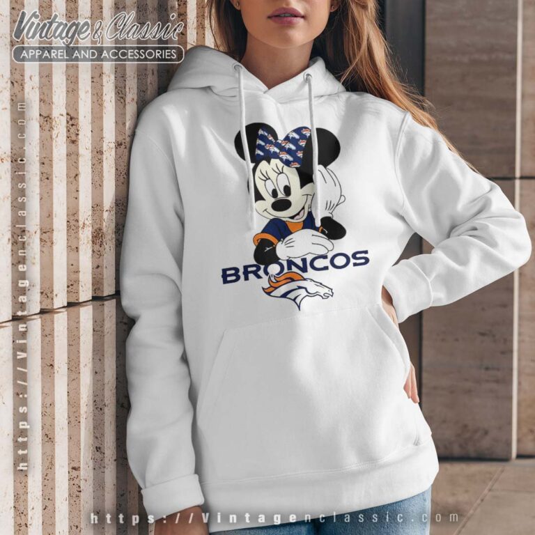 NFL Denver Broncos And Minnie Mouse Woman Hoodie NFL Denver Broncos And Minnie Mouse Woman Hoodie