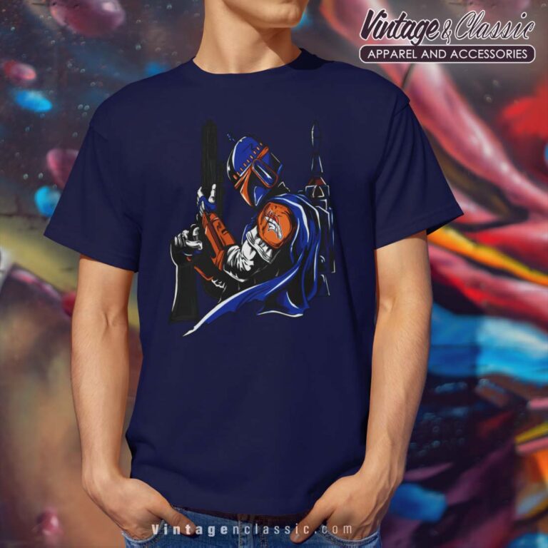 NFL Denver Broncos Boba Fett Navy T Shirt NFL Denver Broncos Boba Fett Navy T Shirt