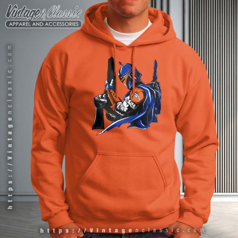 NFL Denver Broncos Boba Fett Orage Hoodie NFL Denver Broncos Boba Fett Orage Hoodie