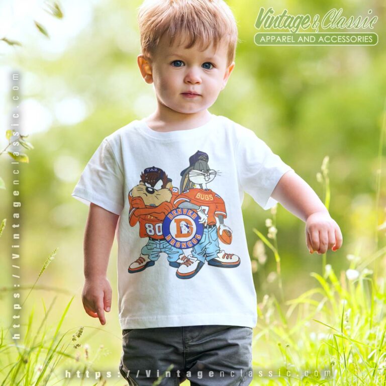 NFL Denver Broncos Looney Tunes Kids T Shirt NFL Denver Broncos Looney Tunes Kids T Shirt