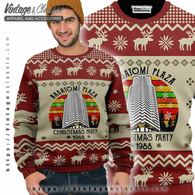 Nakatomi Plaza Christmas 1988 Ugly Sweater Ugly Sweater Nakatomi Plaza Christmas 1988 Ugly Sweater Ugly Sweater
